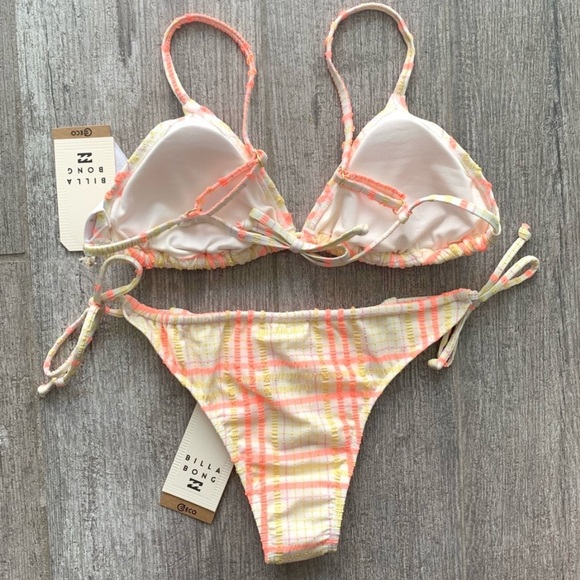 🔥🔥BILLABONG - PRETTY IN PLAID RUCHED HIKE SET🔥 - Picture 7 of 8